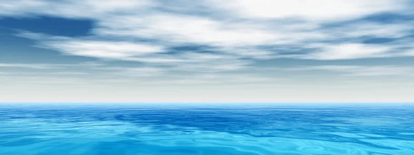 Ocean water waves and sky — Stock Photo, Image