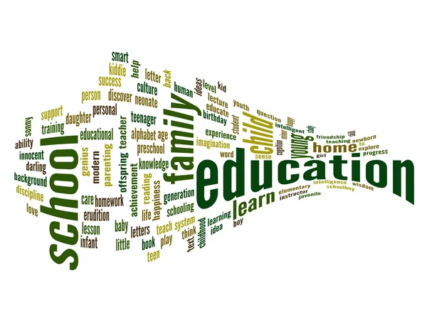 Education abstract word cloud — Stock Photo, Image