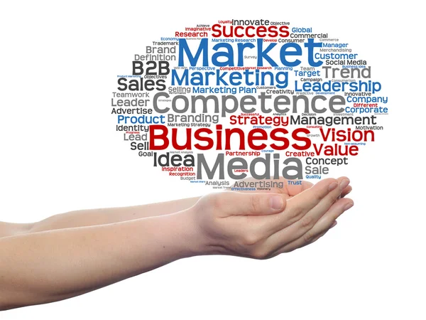 Business marketing palabra nube —  Fotos de Stock
