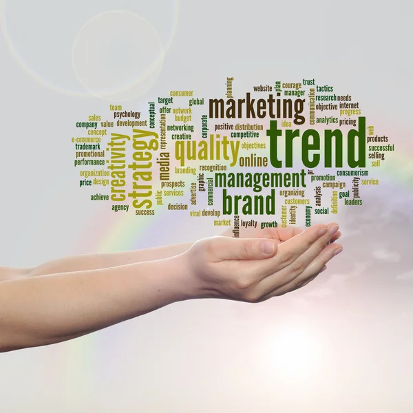 Business marketing word cloud — Stock Photo, Image