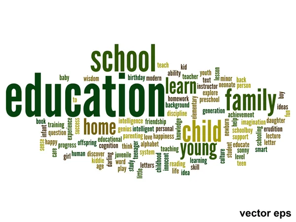 Education words cloud — Stock Vector