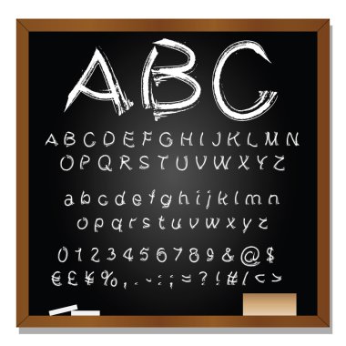 Kavram veya kavramsal kümesi veya el yazısıyla yazılmış beyaz topluluğu, kroki veya karalama yazı tipi yazı tahtası siyah arka plan üzerinde izole
