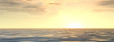 Güzel afiş deniz manzarası