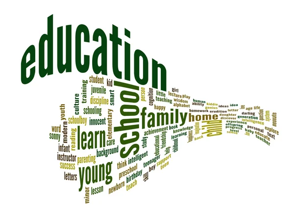 Education abstract word cloud — Stock Photo, Image