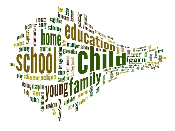 Education abstract word cloud — Stock Photo, Image