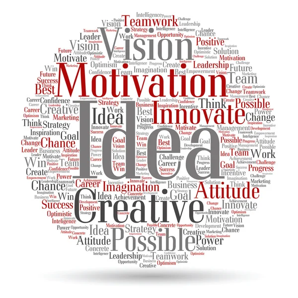 Concetto o concettuale astratto creativo business word cloud su sfondo bianco — Foto Stock