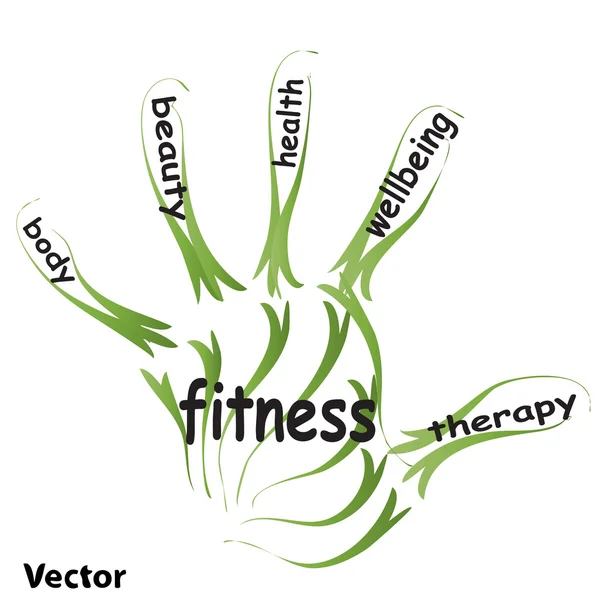 Sağlık kavramı metin — Stok Vektör