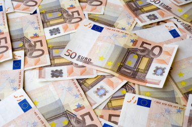 Concept or conceptual euro paper money banknote texture background