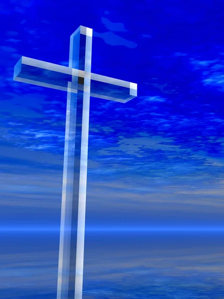 Cruce de sticlă conceptuală — Fotografie, imagine de stoc