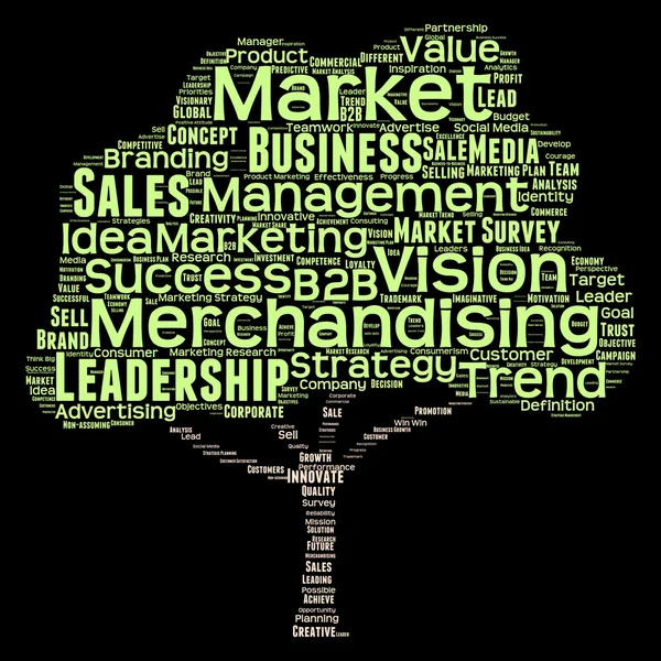 Marknadsföring eller business word cloud — Stockfoto