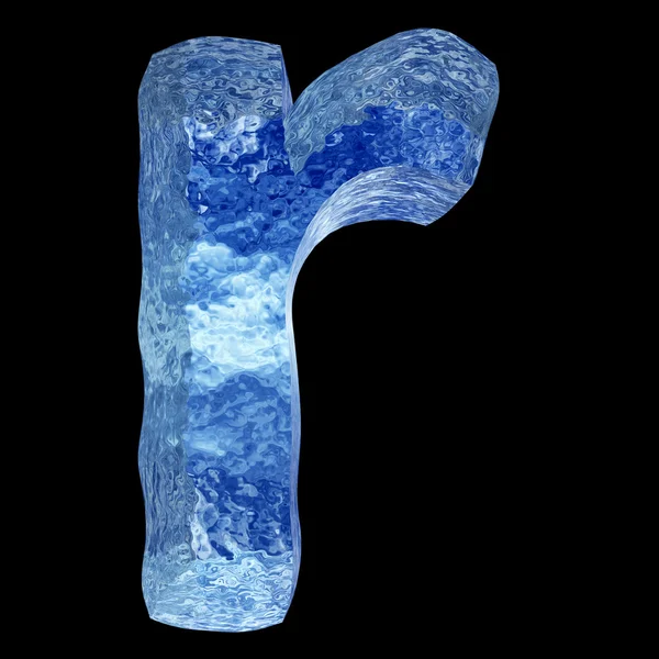 Blue  ice font — Stock Photo, Image