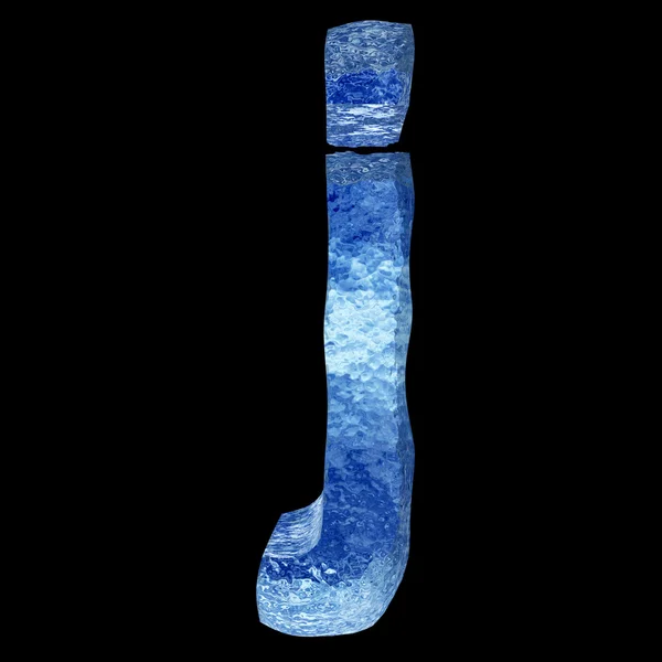 Blue  ice font — Stock Photo, Image