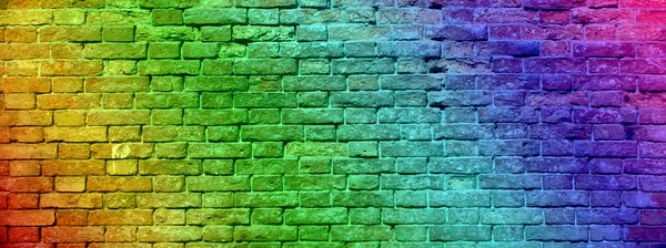 Концепция или концептуальные красочные окрашенные или старые грандиозные кирпичные стены текстура или городской фон баннер — стоковое фото