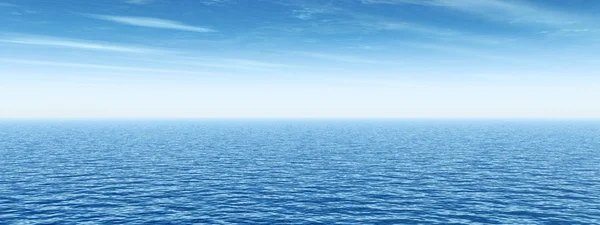 Conceito ou conceitual mar ou oceano ondas de água e céu nebulosidade exótico ou paraíso fundo banner — Fotografia de Stock