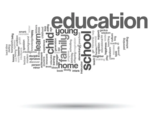 Educación Word Cloud — Foto de Stock