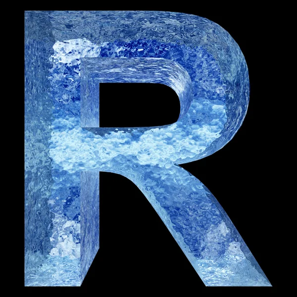 Blue  ice font — Stock Photo, Image