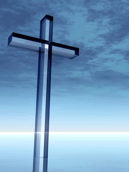 Cruce de sticlă conceptuală — Fotografie, imagine de stoc