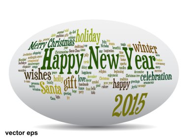 mutlu yeni yıl kelime bulutu