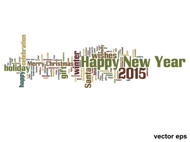 mutlu yeni yıl kelime bulutu