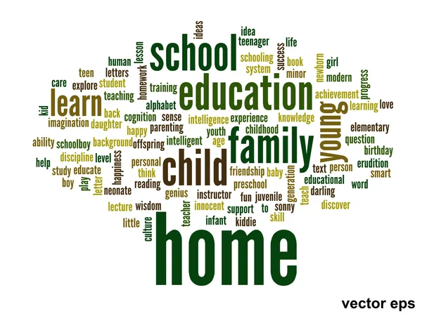 Onderwijs word cloud — Stockvector