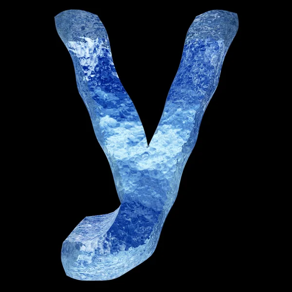 Blå isen teckensnitt — Stockfoto