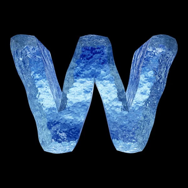 Blauw ijs lettertype — Stockfoto