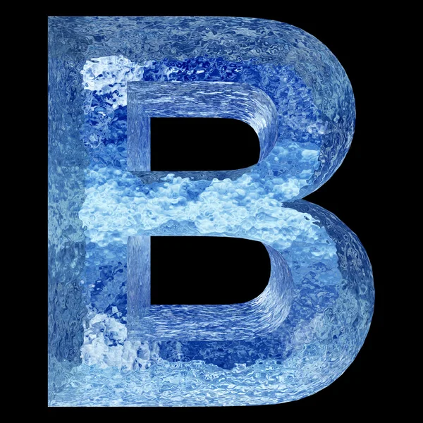 Шрифт голубого льда — стоковое фото