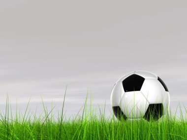 taze yeşil çim top