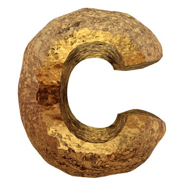 shiny golden font part