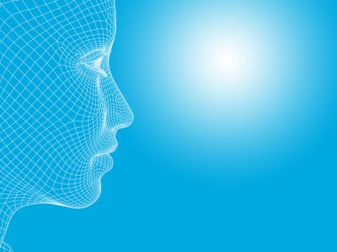 kavramsal tel kafes genç insan