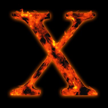 Kavram kavramsal kırmızı sıcak yanan ateş yazı