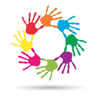 Renkli el ile yapılan daire