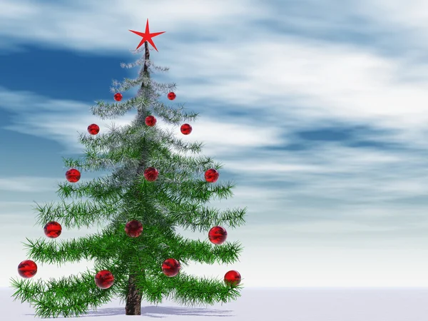 Árbol de abeto de Navidad conceptual — Foto de Stock