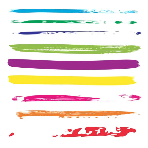 Pinceladas criativas multicoloridas — Fotografia de Stock