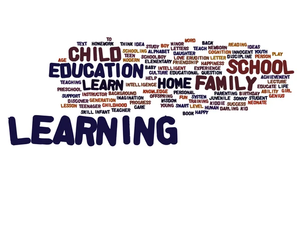 Education abstract word cloud — Stock Photo, Image