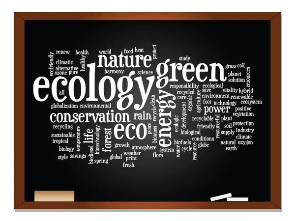 Ecology, conservation word cloud — Stock Photo, Image