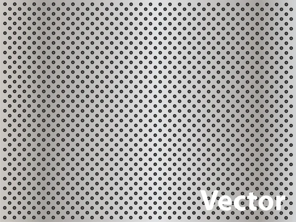 Texture perforée métallique — Image vectorielle