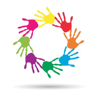 Renkli el ile yapılan daire