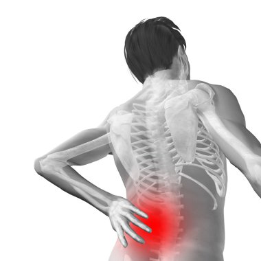 adam anatomisi arka ağrı ile