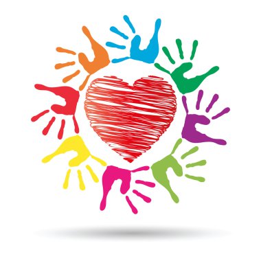 el ile kalp sembol sarmal yazdırır