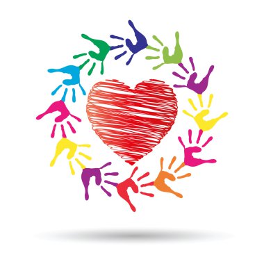 kavramsal kırmızı kalp simgesi