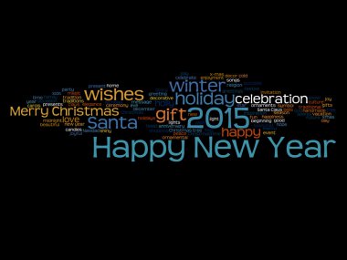 mutlu yeni yıl kelime bulutu