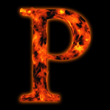 Kavram kavramsal kırmızı sıcak yanan ateş yazı