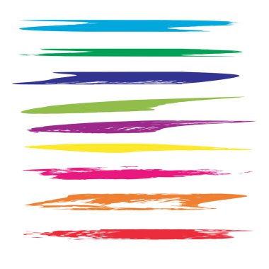 çok renkli yaratıcı fırça darbeleri