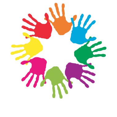 Renkli el ile yapılan daire