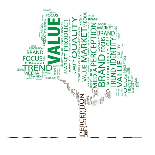 Value tree word cloud — Stock Photo, Image