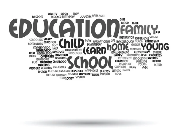 Family abstract word cloud — Stock Photo, Image