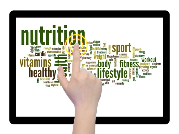 Nutrition word cloud — Stock Photo, Image