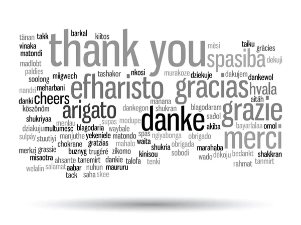 Thank you word cloud — Stock Photo, Image