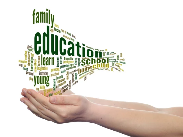 Education abstract word cloud — Stock Photo, Image